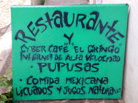 Rótulo Cyber Cafe El Gringo Rotulo Restaurante y Cyber Café El Gringo