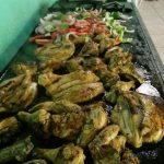 Pollo y vegetales en la plancha